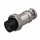 GX16 6-Pin Circular Aviation Socket Plug Male and Female Panel Connector GX16 6-Pin Circular Aviation Socket Plug Male and Female Panel Connector