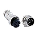 GX16 9-Pin Circular Aviation Socket Plug Male and Female Panel Connector GX16 9-Pin Circular Aviation Socket Plug Male and Female Panel Connector