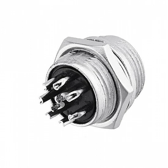 GX16 9-Pin Circular Aviation Socket Plug Male and Female Panel Connector GX16 9-Pin Circular Aviation Socket Plug Male and Female Panel Connector