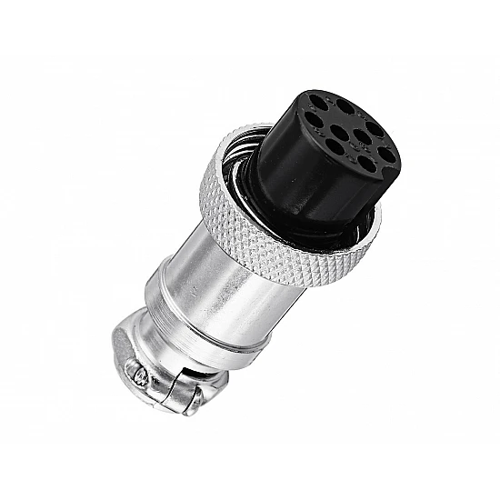 GX16 9 pin Female Core Aviation Socket Connector GX16 9 pin Female Core Aviation Socket Connector