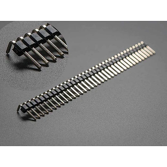 40 pin Male Header connector Strip Breakable Right Angle - - Arduino 40 pin Male Header connector Strip Breakable Right Angle - 5pcs - Other - Arduino