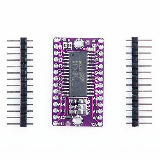 HT16K33 16X8 LED Dot Matrix Drive Control Breakout Module HT16K33 16X8 LED Dot Matrix Drive Control Breakout Module