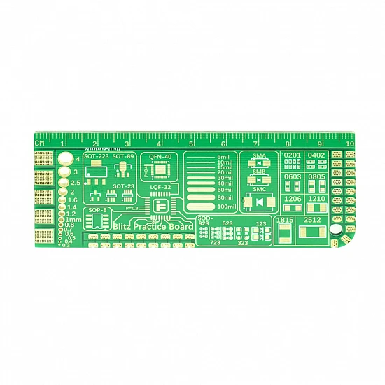 IFlight 100x40mm BLITZ PCB Practice Soldering Board IFlight 100x40mm BLITZ PCB Practice Soldering Board