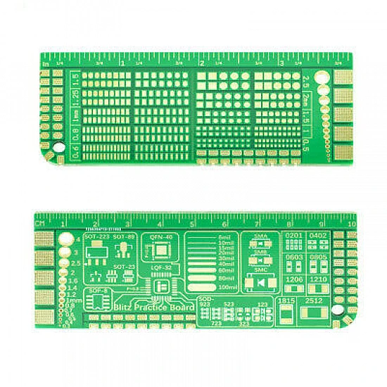 IFlight 100x40mm BLITZ PCB Practice Soldering Board IFlight 100x40mm BLITZ PCB Practice Soldering Board