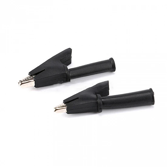 Insulated Copper Test Crocodile Clip - Black Insulated Copper Test Crocodile Clip - Black