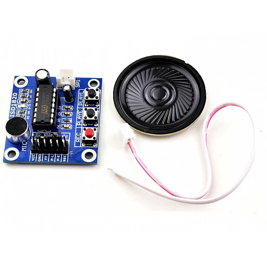 ISD1820 Recording Module Voice Board With On Board Mic and Loud Speaker ISD1820 Recording Module Voice Board With On Board Mic and Loud Speaker