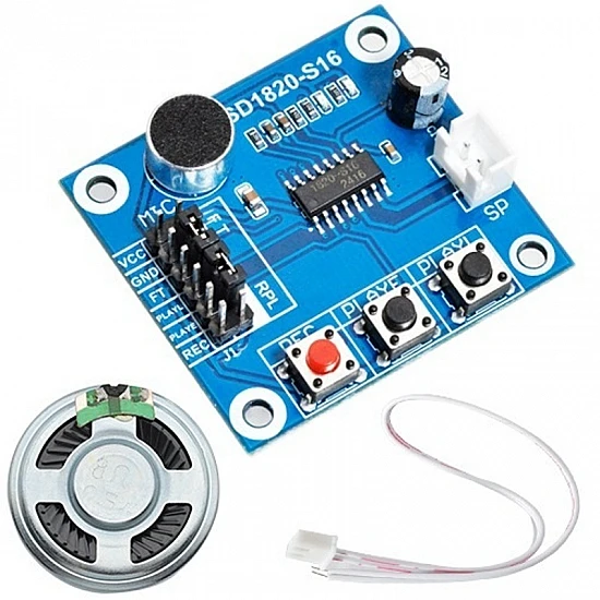 ISD1820 Voice Recording Module With Mic and Loud Speaker ISD1820 Voice Recording Module With Mic and Loud Speaker