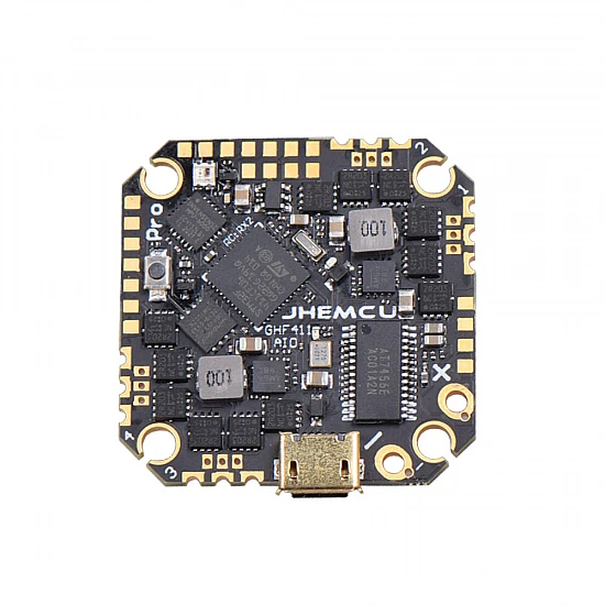 JHEMCU GHF411AIO Pro F4 OSD Flight Controller Built-in 25A BLHELI_S 2-6S 4in1 Brushless ESC JHEMCU GHF411AIO Pro F4 OSD Flight Controller Built-in 25A BLHELI_S 2-6S 4in1 Brushless ESC