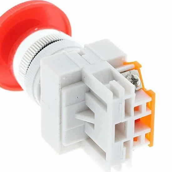 LAY37 01ZS 1 Normally Closed Self-Locking Mushroom Head Emergency Stop Switch LAY37 01ZS 1 Normally Closed Self-Locking Mushroom Head Emergency Stop Switch
