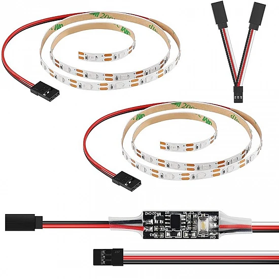 LED Strips and LED Controller with Y-cable Set LED Strips and LED Controller with Y-cable Set