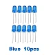Blue LED 5mm Pack Of 10 (Light Emitting Diod) - Blue LED 5mm Pack Of 10 (Light Emitting Diod) - Other -