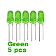 Green LED 5mm Pack Of 5 (Light Emitting Diod) - Green LED 5mm Pack Of 5 (Light Emitting Diod) - Other -