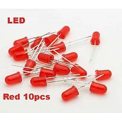 Red LED 5mm Pack Of 10  (Light Emitting Diod)