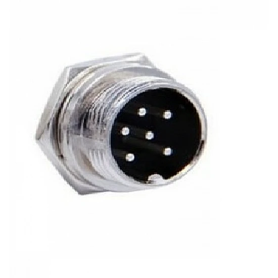M12/GX12 6 Pin male Aviation Plug Connector M12/GX12 6 Pin male Aviation Plug Connector