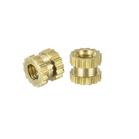 M2.5 X 5mm Brass Heat Set Threaded Round Insert Nut M2.5 X 5mm Brass Heat Set Threaded Round Insert Nut