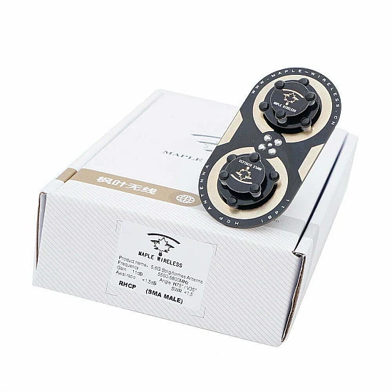 Maple Wireless 11dBi circularly polarized antenna 14 cm SMA Male Kit Maple Wireless 11dBi circularly polarized antenna 14 cm SMA Male Kit