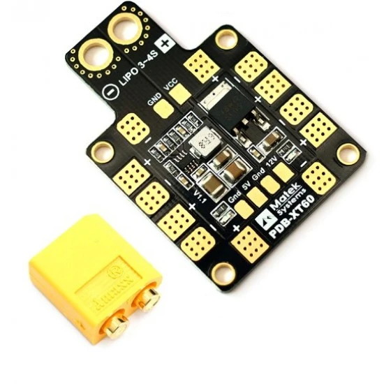 Mateksys PDB-XT60 with BEC 5V and 12V Board Mateksys PDB-XT60 with BEC 5V and 12V Board