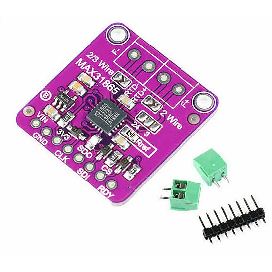MAX31865 RTD Platinum PT100 to PT1000 Temperature to Digital Voltage Converter MAX31865 RTD Platinum PT100 to PT1000 Temperature to Digital Voltage Converter