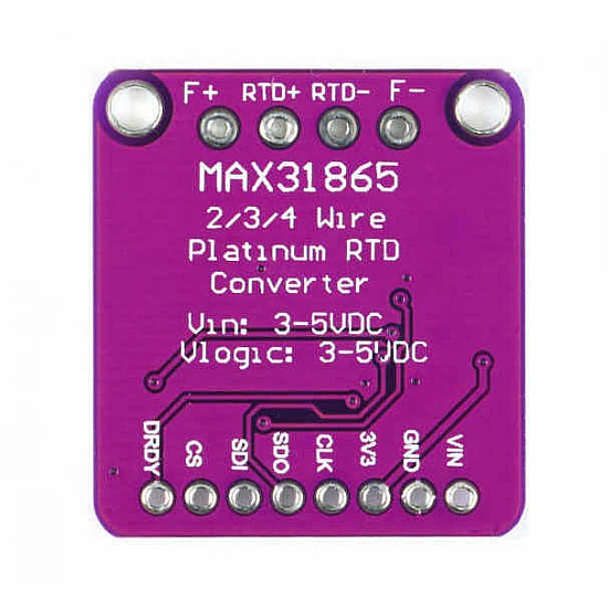 MAX31865 RTD Platinum PT100 to PT1000 Temperature to Digital Voltage Converter MAX31865 RTD Platinum PT100 to PT1000 Temperature to Digital Voltage Converter
