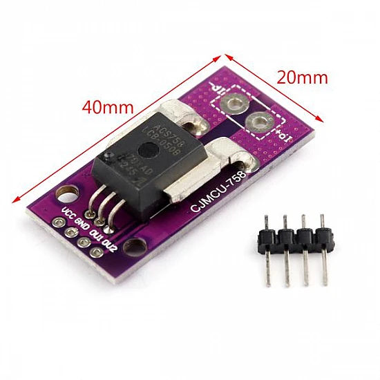 MCU-758 ACS758LCB-050B-PFF-T Linear Current Sensor Module MCU-758 ACS758LCB-050B-PFF-T Linear Current Sensor Module