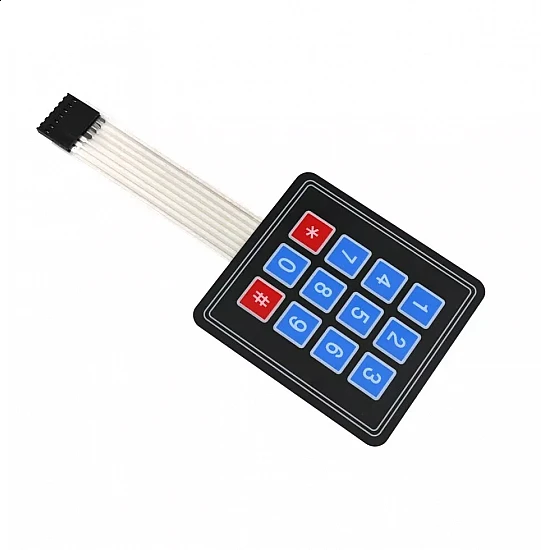 12 Keys 3x4 Matrix - Membrane Type Keypad - Arduino 12 Keys 3x4 Matrix - Membrane Type Keypad - Sensor - Arduino