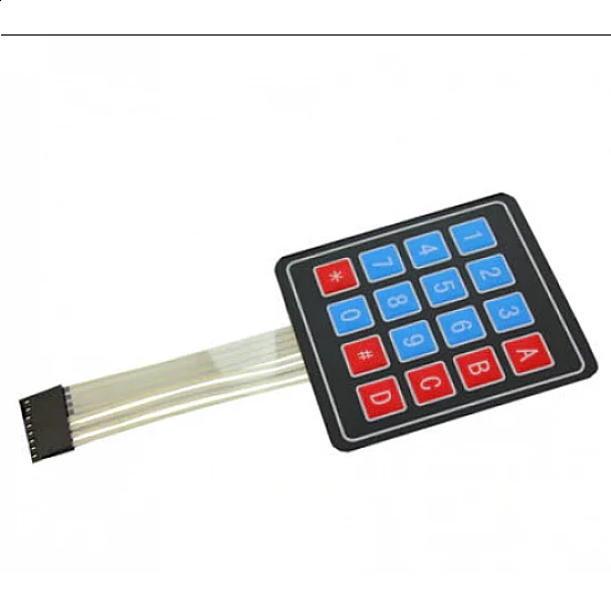 16 Keys 4x4 Matrix - Membrane Type Keypad - Arduino 16 Keys 4x4 Matrix - Membrane Type Keypad - Sensor - Arduino
