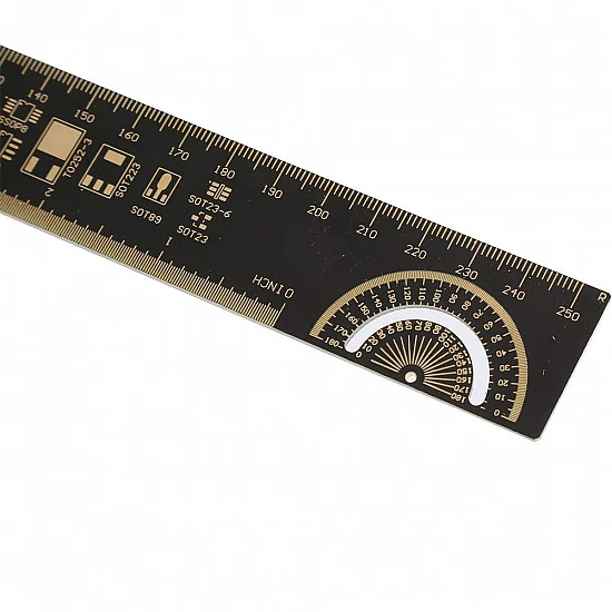 Multipurpose PCB Ruler 25cm Multipurpose PCB Ruler 25cm