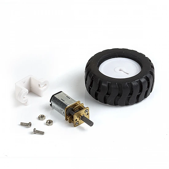 N20 Geared Motor Rubber Wheel Kit N20 Geared Motor Rubber Wheel Kit