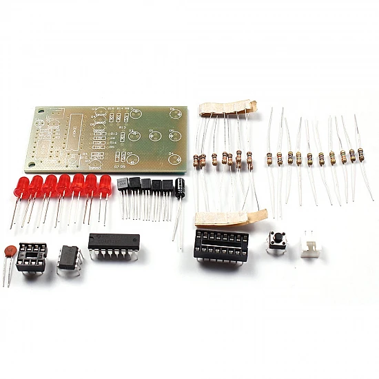 NE555 CD4017 5mm Red LED ICSK057A Electronic DIY Kit NE555 CD4017 5mm Red LED ICSK057A Electronic DIY Kit