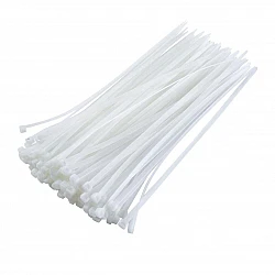 350 mm X 3.6 mm Nylon Flexible White 100pcs Straps Cable Tie