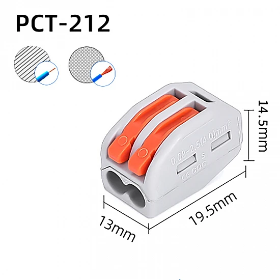 Orange PCT-212 Terminal Blocks Orange PCT-212 Terminal Blocks