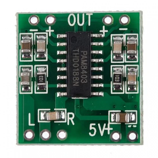 PAM8403 5V 2-Channel Stereo Audio Amplifier PAM8403 5V 2-Channel Stereo Audio Amplifier