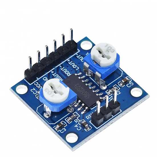 PAM8406 Digital Amplifier Board with Volume Control Potentiometer 5Wx2 Stereo PAM8406 Digital Amplifier Board with Volume Control Potentiometer 5Wx2 Stereo
