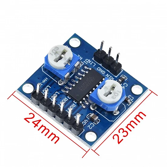 PAM8406 Digital Amplifier Board with Volume Control Potentiometer 5Wx2 Stereo PAM8406 Digital Amplifier Board with Volume Control Potentiometer 5Wx2 Stereo