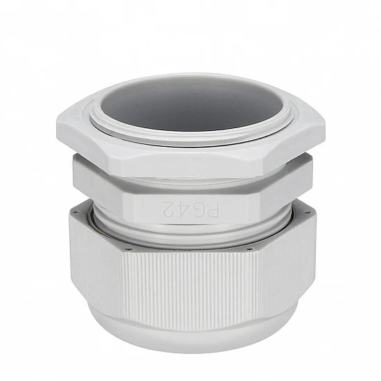 PG42 Waterproof IP68 Nylon Plastic Cable Gland Connector PG42 Waterproof IP68 Nylon Plastic Cable Gland Connector