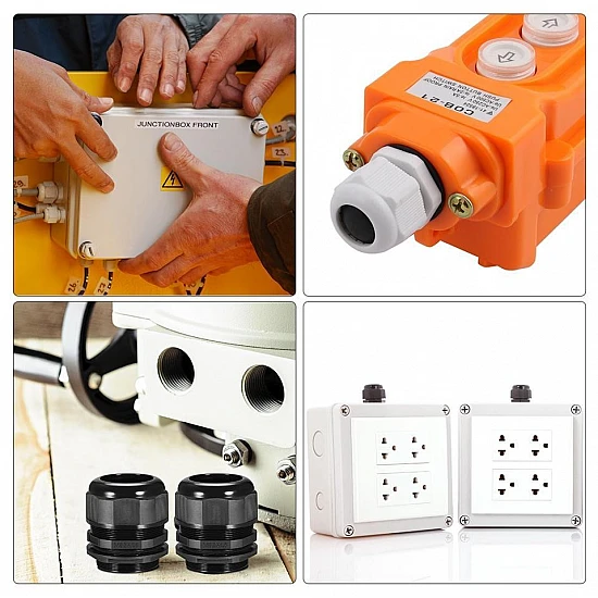 PG42 Waterproof IP68 Nylon Plastic Cable Gland Connector PG42 Waterproof IP68 Nylon Plastic Cable Gland Connector