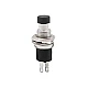 Push Through Black Button Switch PBS-110 Push Through Black Button Switch PBS-110