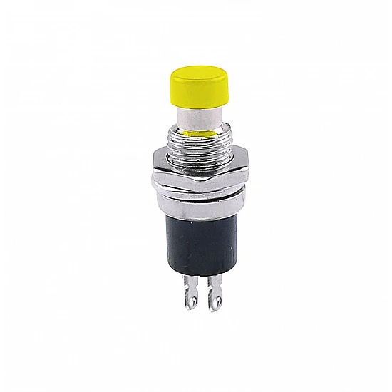 Push Through Yellow Button Switch PBS-110 Push Through Yellow Button Switch PBS-110