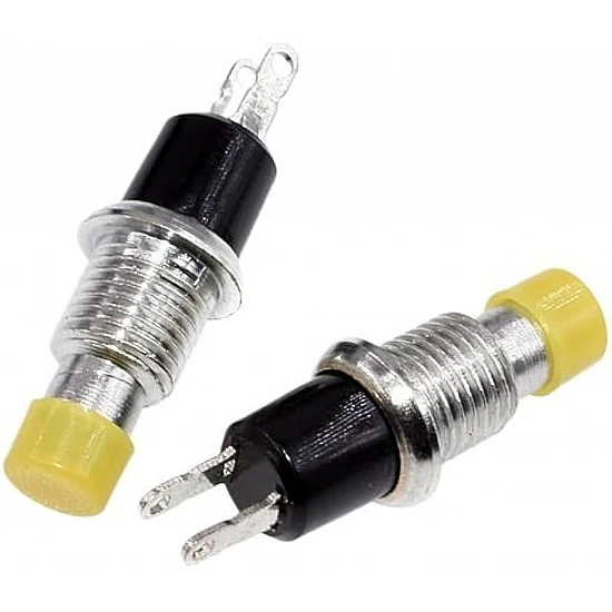 Push Through Yellow Button Switch PBS-110 Push Through Yellow Button Switch PBS-110