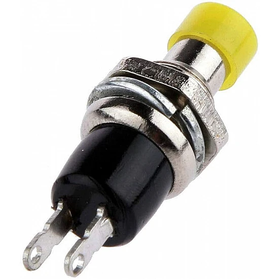 Push Through Yellow Button Switch PBS-110 Push Through Yellow Button Switch PBS-110