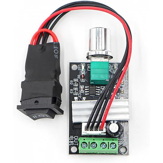 PWM DC 3A Motor Speed Controller Regulator With Switch PWM DC 3A Motor Speed Controller Regulator With Switch
