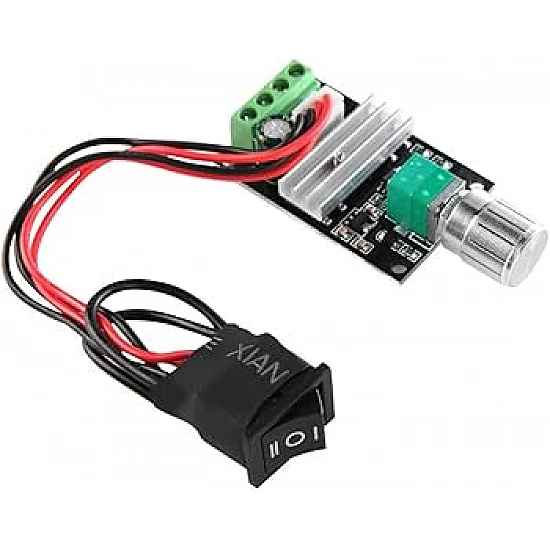 PWM DC 3A Motor Speed Controller Regulator With Switch PWM DC 3A Motor Speed Controller Regulator With Switch