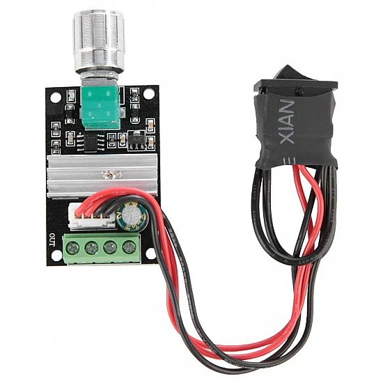 PWM DC 3A Motor Speed Controller Regulator With Switch PWM DC 3A Motor Speed Controller Regulator With Switch