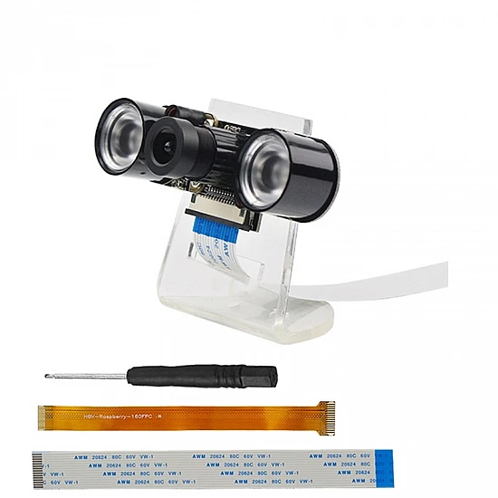 Raspberry pi 4B/3B+/Zero/WH Infrared Focus Adjustable Night Vision Camera with Bracket and Screwdriver Raspberry pi 4B/3B+/Zero/WH Infrared Focus Adjustable Night Vision Camera with Bracket and Screwdriver