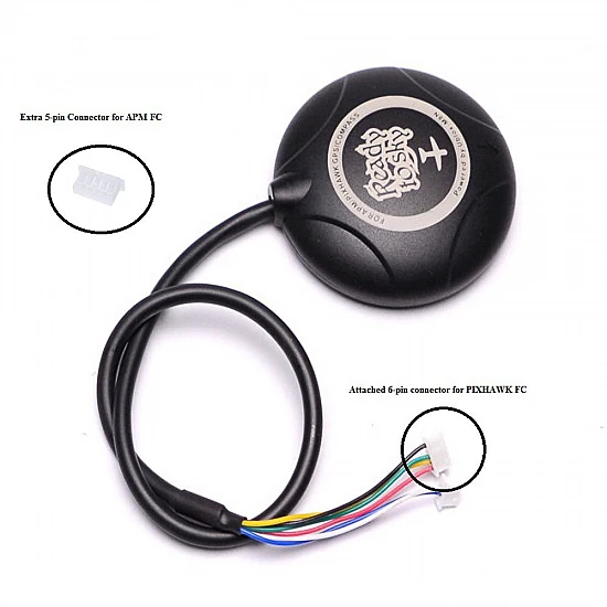 Readytosky Ublox NEO-M8N GPS with Compass for Pixhawk with Extra Connector for APM Readytosky Ublox NEO-M8N GPS with Compass for Pixhawk with Extra Connector for APM