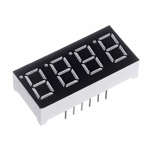 Red 0.56inch 4 Digit 7 Segment LED Display Digital Tube - Common Anode Red 0.56inch 4 Digit 7 Segment LED Display Digital Tube - Common Anode