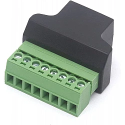 RJ45 Female to 8 Pin Screw Terminal Adaptor