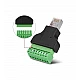 RJ45 Male to 8 Pin Screw Terminal Adaptor RJ45 Male to 8 Pin Screw Terminal Adaptor