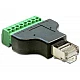 RJ45 Male to 8 Pin Screw Terminal Adaptor RJ45 Male to 8 Pin Screw Terminal Adaptor