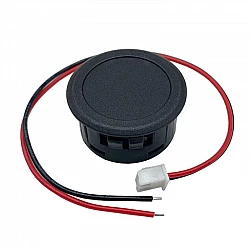 DC 4-100V Round LED Digital Voltmeter Display - Red